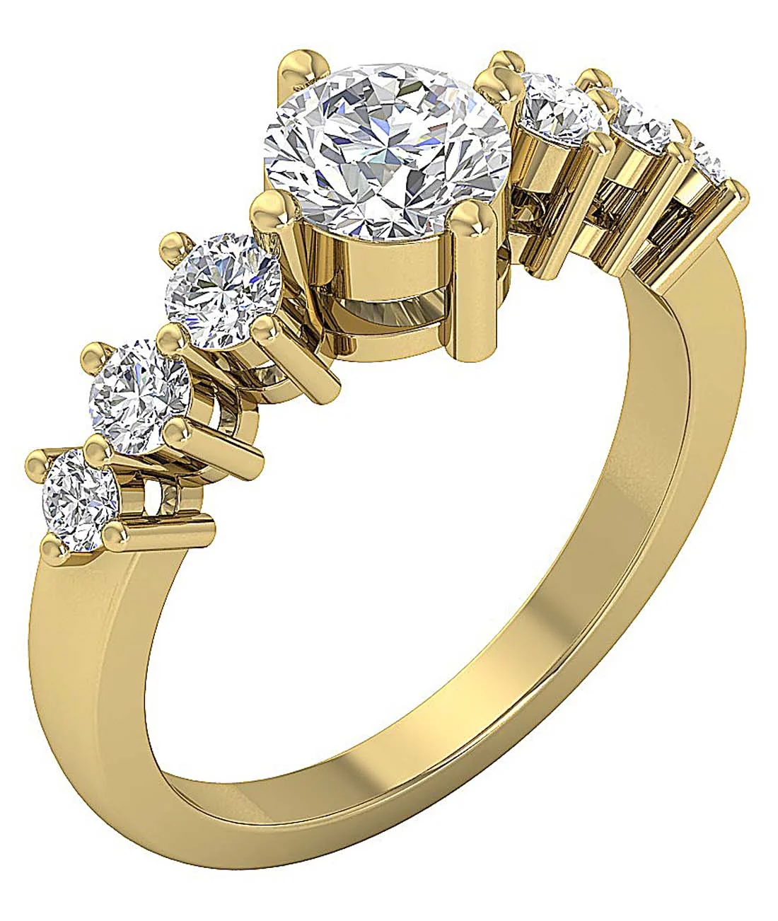 F Color VS Clarity 1.80 CT Round Lab Grown Diamond Ethical Luxury Ring - Image 3