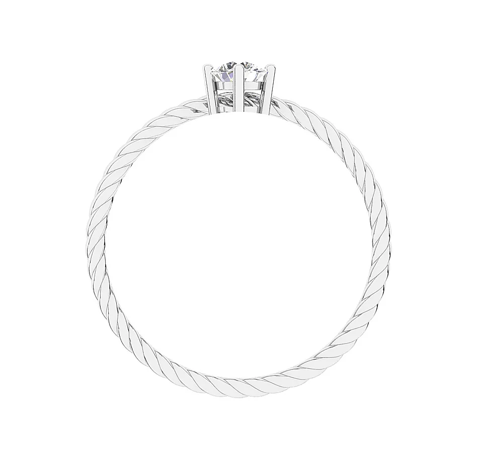 The Hannah 14k White Yellow Rose Gold Forever Us Two Stone Solitaire Diamond Anniversary Ring - Image 5