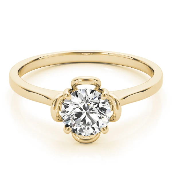Floral Prong Solitaire Engagement Ring 1.00-1.25 Carat VS F Lab Grown Diamond 14K Rose Gold - Image 11