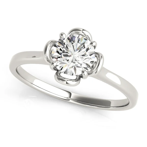 Floral Prong Solitaire Engagement Ring 1.00-1.25 Carat VS F Lab Grown Diamond 14K Rose Gold - Image 2