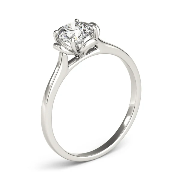 Floral Prong Solitaire Engagement Ring 1.00-1.25 Carat VS F Lab Grown Diamond 14K Rose Gold - Image 4