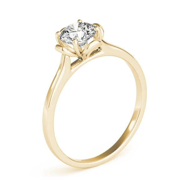 Floral Prong Solitaire Engagement Ring 1.00-1.25 Carat VS F Lab Grown Diamond 14K Rose Gold - Image 5