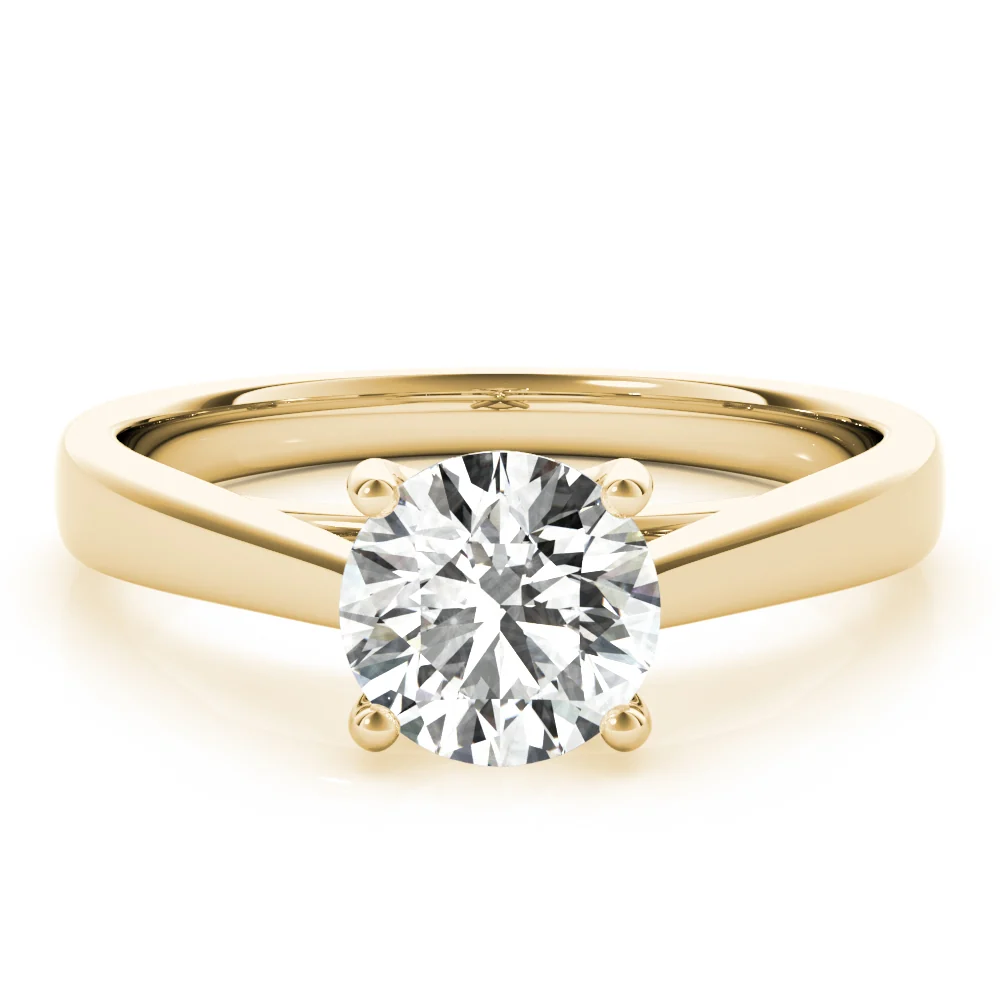 For Women Lab Grown Diamond Solitaire Ring 1-2 Carat VS F Clarity 14K White Gold Prong Set - Image 11