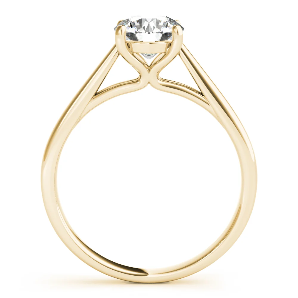 For Women Lab Grown Diamond Solitaire Ring 1-2 Carat VS F Clarity 14K White Gold Prong Set - Image 7