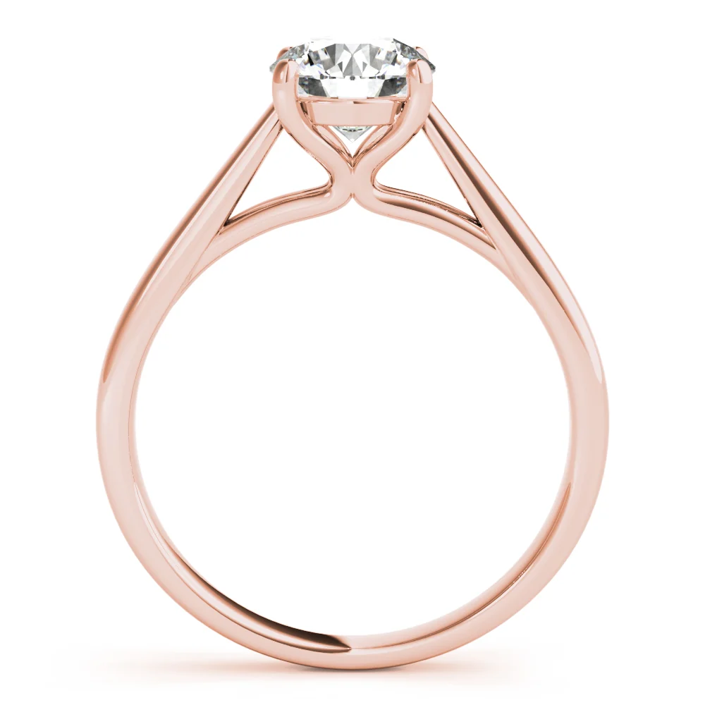 For Women Lab Grown Diamond Solitaire Ring 1-2 Carat VS F Clarity 14K White Gold Prong Set - Image 8