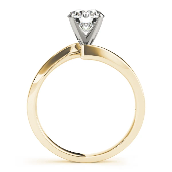 For Women Lab Grown Round Cut Diamond Bypass Spiral Solitaire Ring VS F 1.00-2.00 Ct 14K Solid Gold - Image 4
