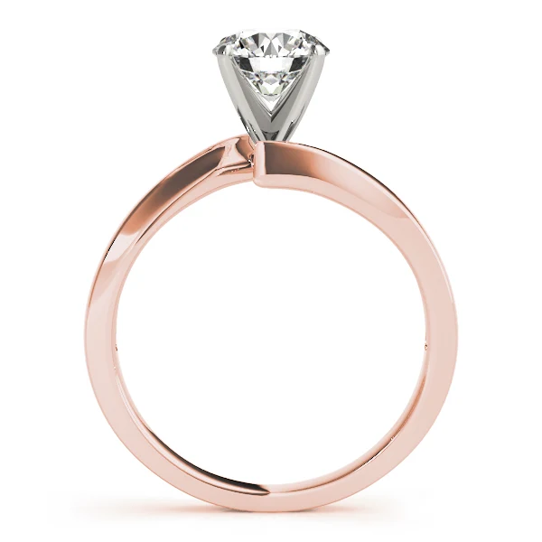 For Women Lab Grown Round Cut Diamond Bypass Spiral Solitaire Ring VS F 1.00-2.00 Ct 14K Solid Gold - Image 5