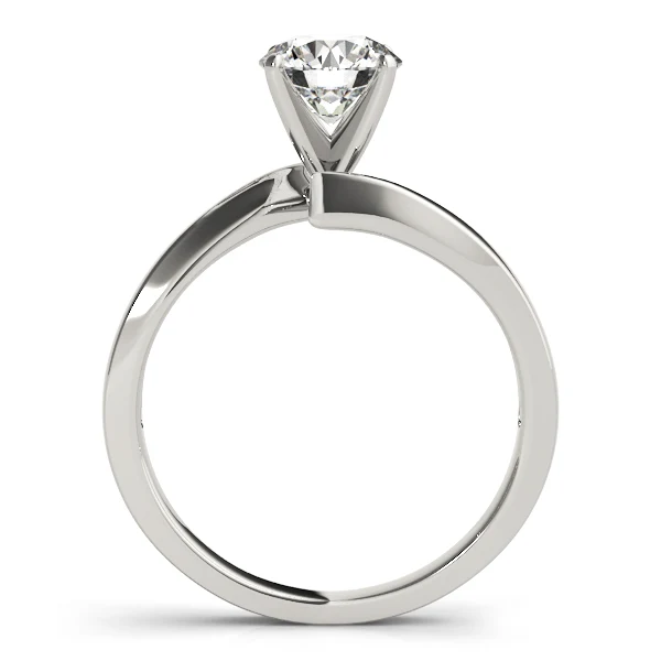 For Women Lab Grown Round Cut Diamond Bypass Spiral Solitaire Ring VS F 1.00-2.00 Ct 14K Solid Gold - Image 6