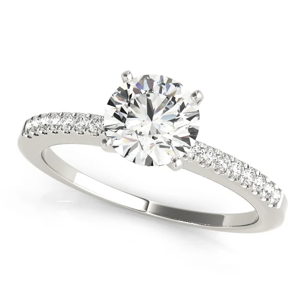 For Women VS F 1.15 Ct Lab Grown Diamond Solitaire Engagement Ring 14K Yellow Gold Prong Set