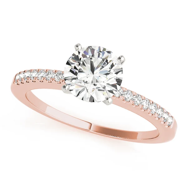 For Women VS F 1.15 Ct Lab Grown Diamond Solitaire Engagement Ring 14K Yellow Gold Prong Set - Image 3