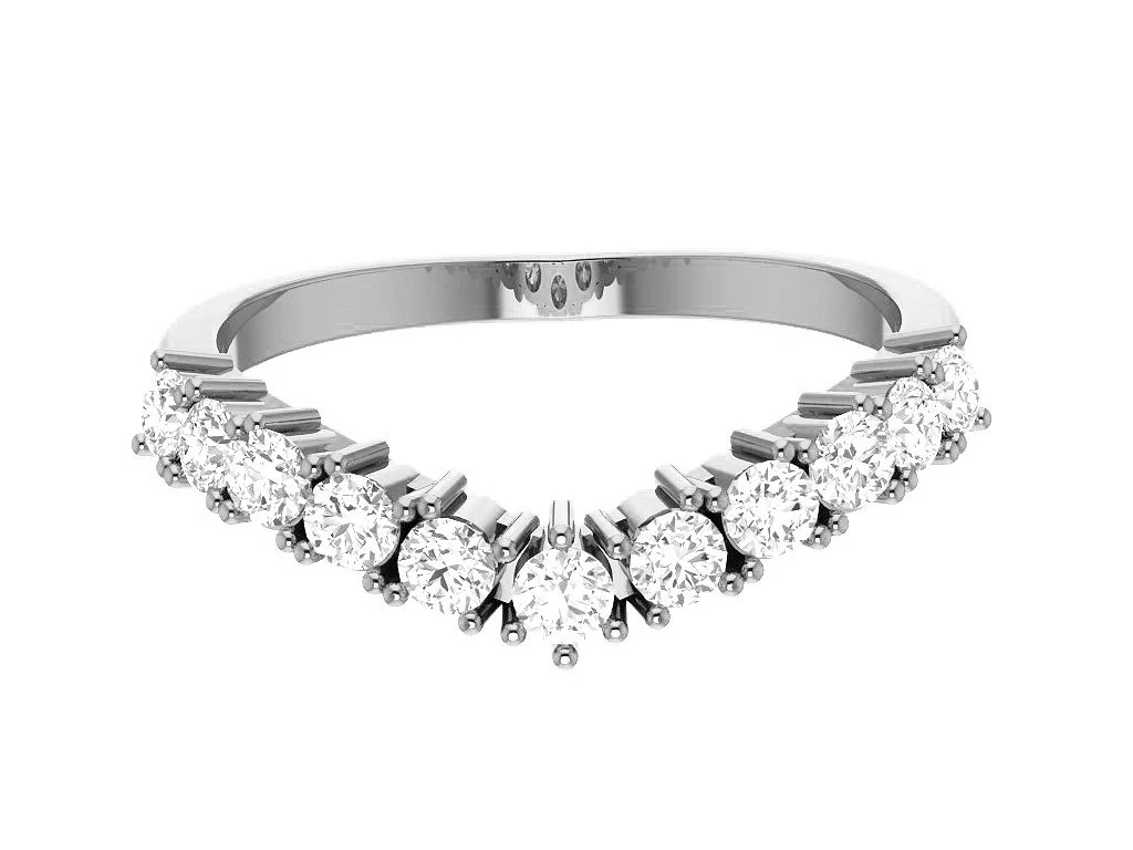 The Madison Genuine Diamond Designer Wedding Ring 14k Rose Gold Prong Set 3.75 MM - Image 4