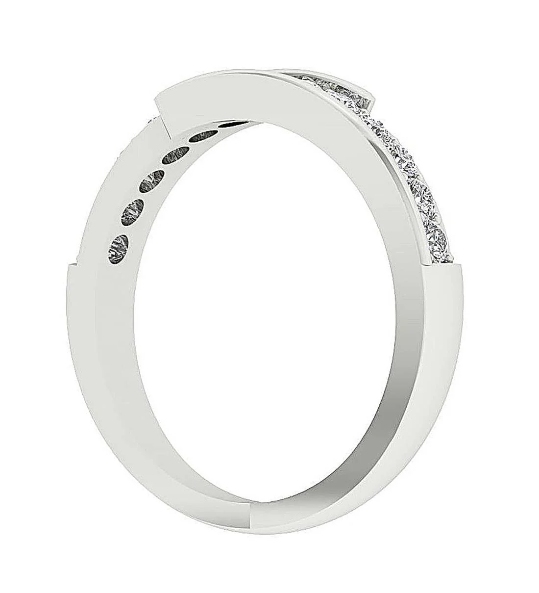 The Maria Stackable Womens Genuine Diamond Prong Set 14K Gold Wedding Diamond Ring 4.50 MM - Image 7