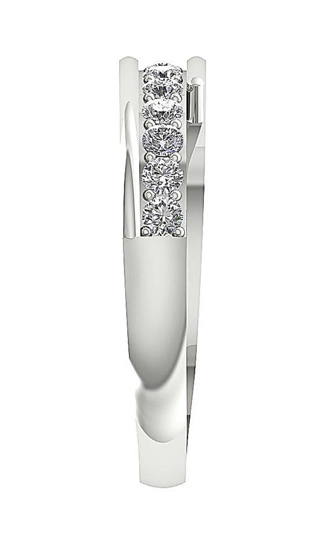 The Maria Stackable Womens Genuine Diamond Prong Set 14K Gold Wedding Diamond Ring 4.50 MM - Image 9