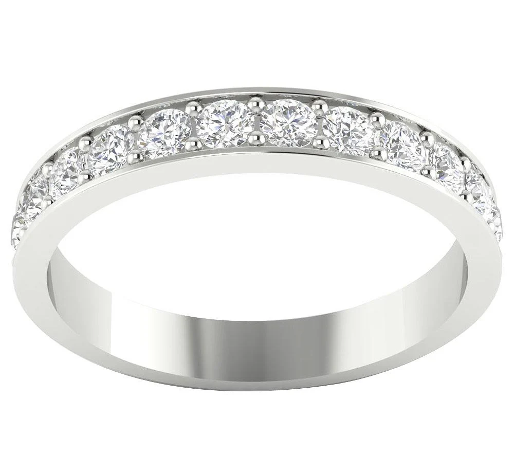 The Paisley Genuine Diamond Prong Set Anniversary Ring 0.75 Ct 14K Solid Gold 3.40 MM - Image 5
