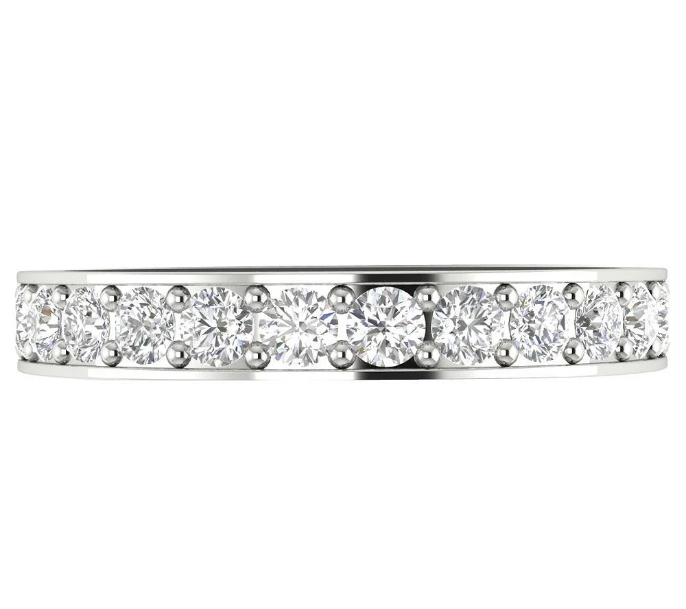The Paisley Genuine Diamond Prong Set Anniversary Ring 0.75 Ct 14K Solid Gold 3.40 MM - Image 6