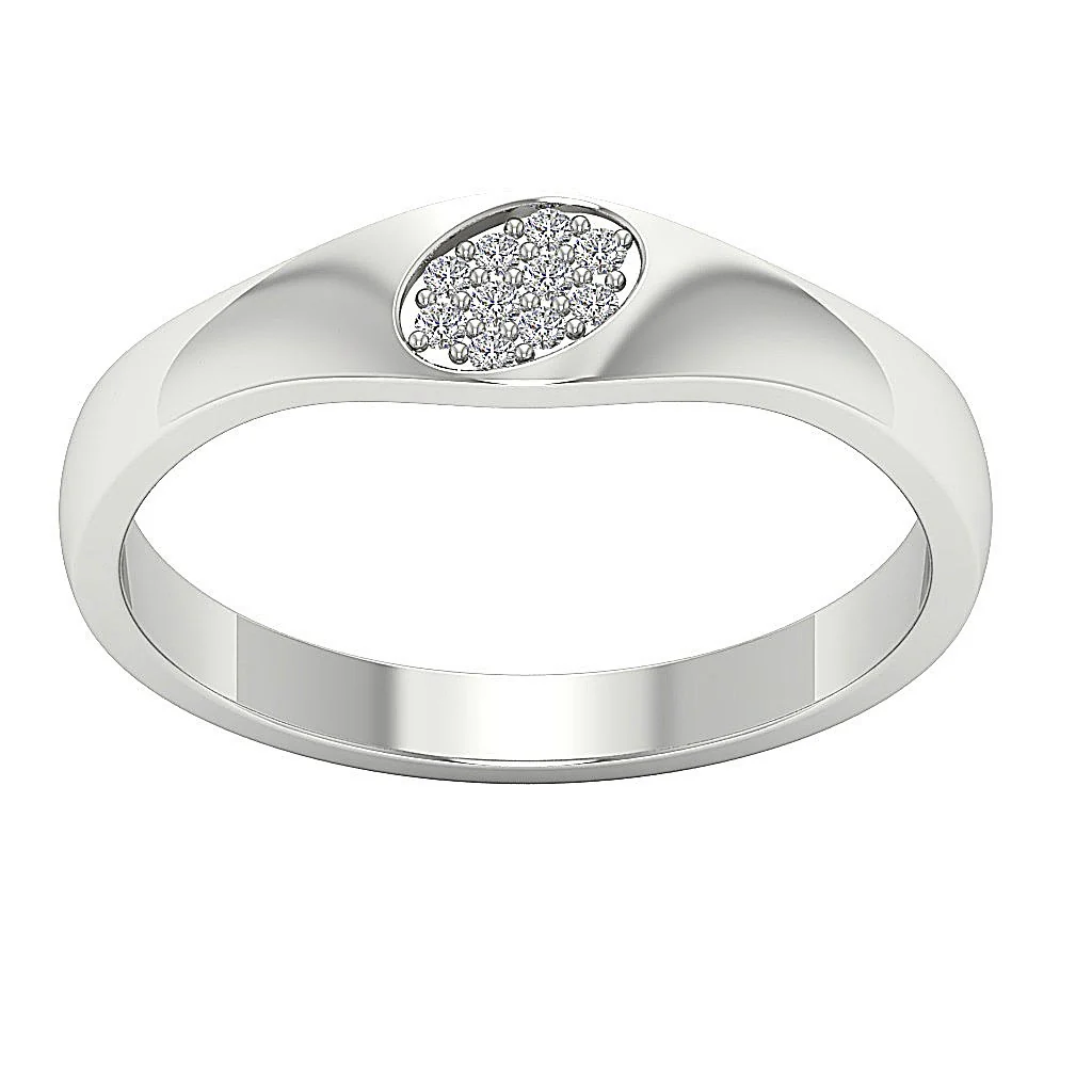 The Nevaeh Round Cut Genuine Diamond Wedding Ring Prong Set 14K White Yellow Rose Gold 5.00MM - Image 5