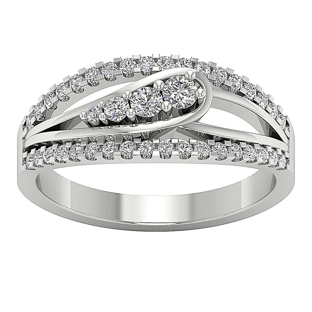 The Raelynn Sparkly Genuine Round Cut Engagement Wedding Ring 14K Rose Gold 8.35 MM - Image 6