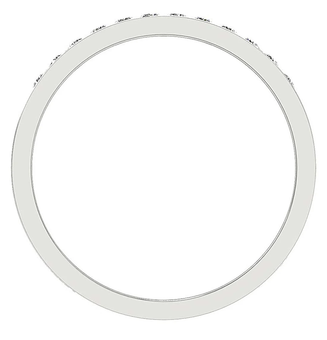 The Ellie Anniversary Wedding Ring  Round Diamond 14k White Yellow Rose Gold Channel Set - Image 8
