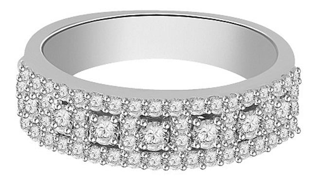 The Nova Designer Engagement Ring Natural Diamond 14k White Yellow Rose Gold Prong Pave Set - Image 2