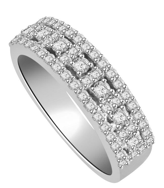 The Nova Designer Engagement Ring Natural Diamond 14k White Yellow Rose Gold Prong Pave Set - Image 4