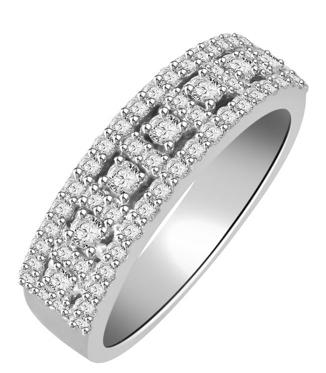 The Nova Designer Engagement Ring Natural Diamond 14k White Yellow Rose Gold Prong Pave Set - Image 5