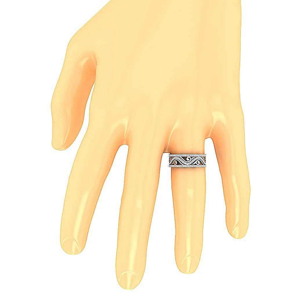 The Aubrey Gorgeous Fashion Wedding Ring Genuine Diamond 14K Yellow Gold Prong Set - Image 7