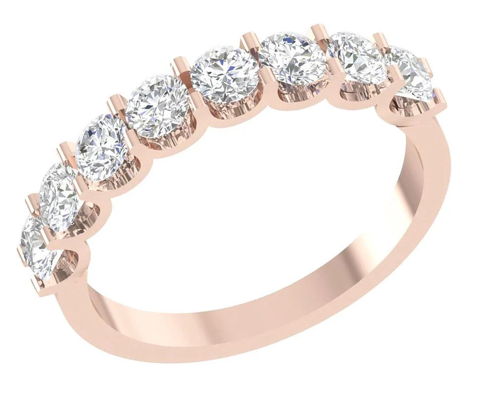 The Victoria 1.40 Ct Designer Fashion Wedding Ring Genuine Diamond 14K Yellow Gold Prong Set - Image 3