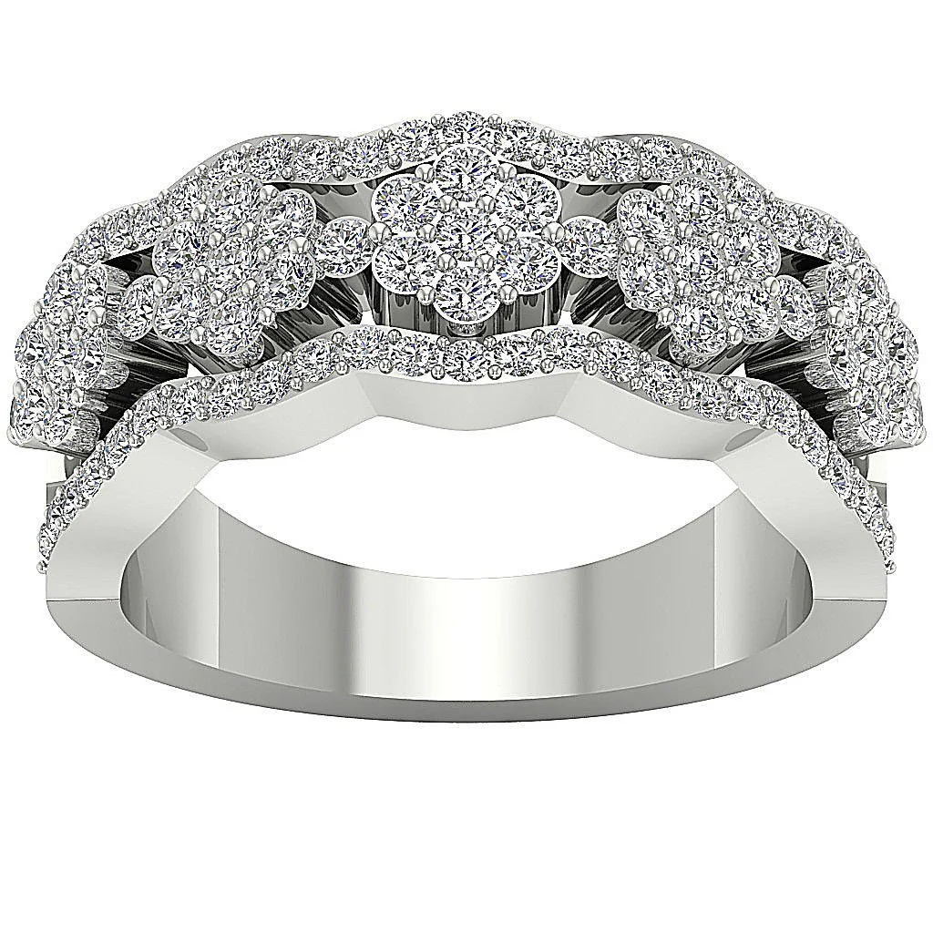 The Claire Designer Engagement Ring Natural Diamond 14K Yellow Gold Prong Set 8.55 MM - Image 5