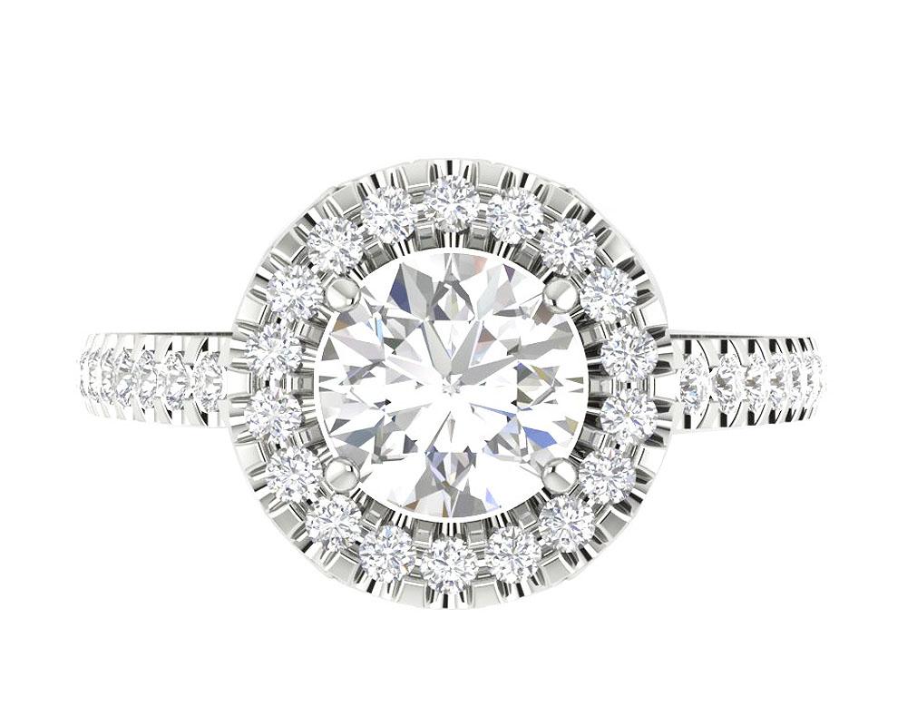 I1 G 1.75Carat Heart Design Engagement Ring Genuine Diamond Prong Set 14K Gold - Image 5