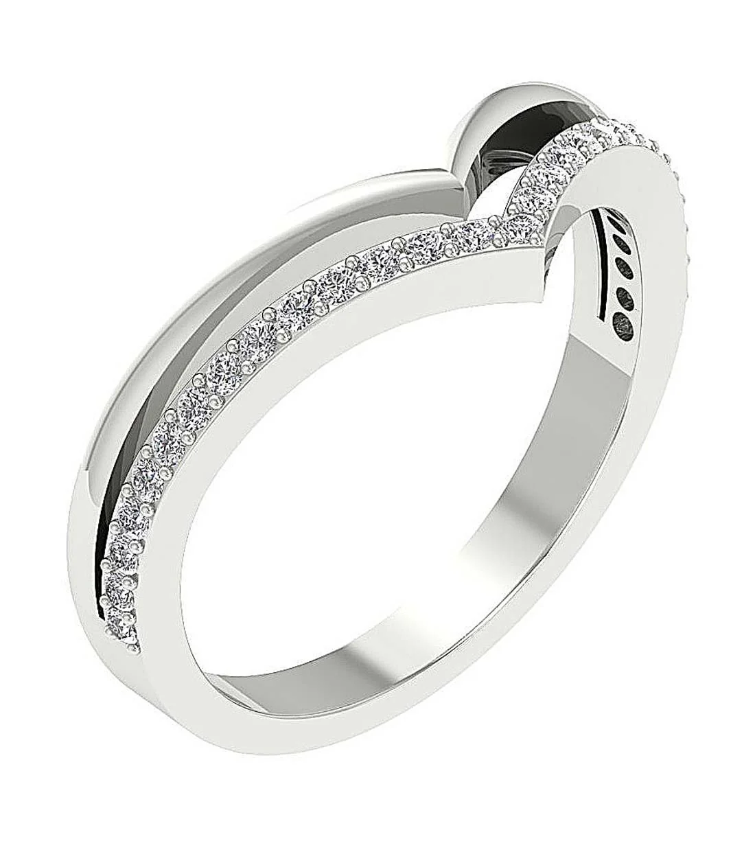 The Lyla Designer Fashion Wedding Ring Natural Diamond 14K Solid Gold 8.90MM