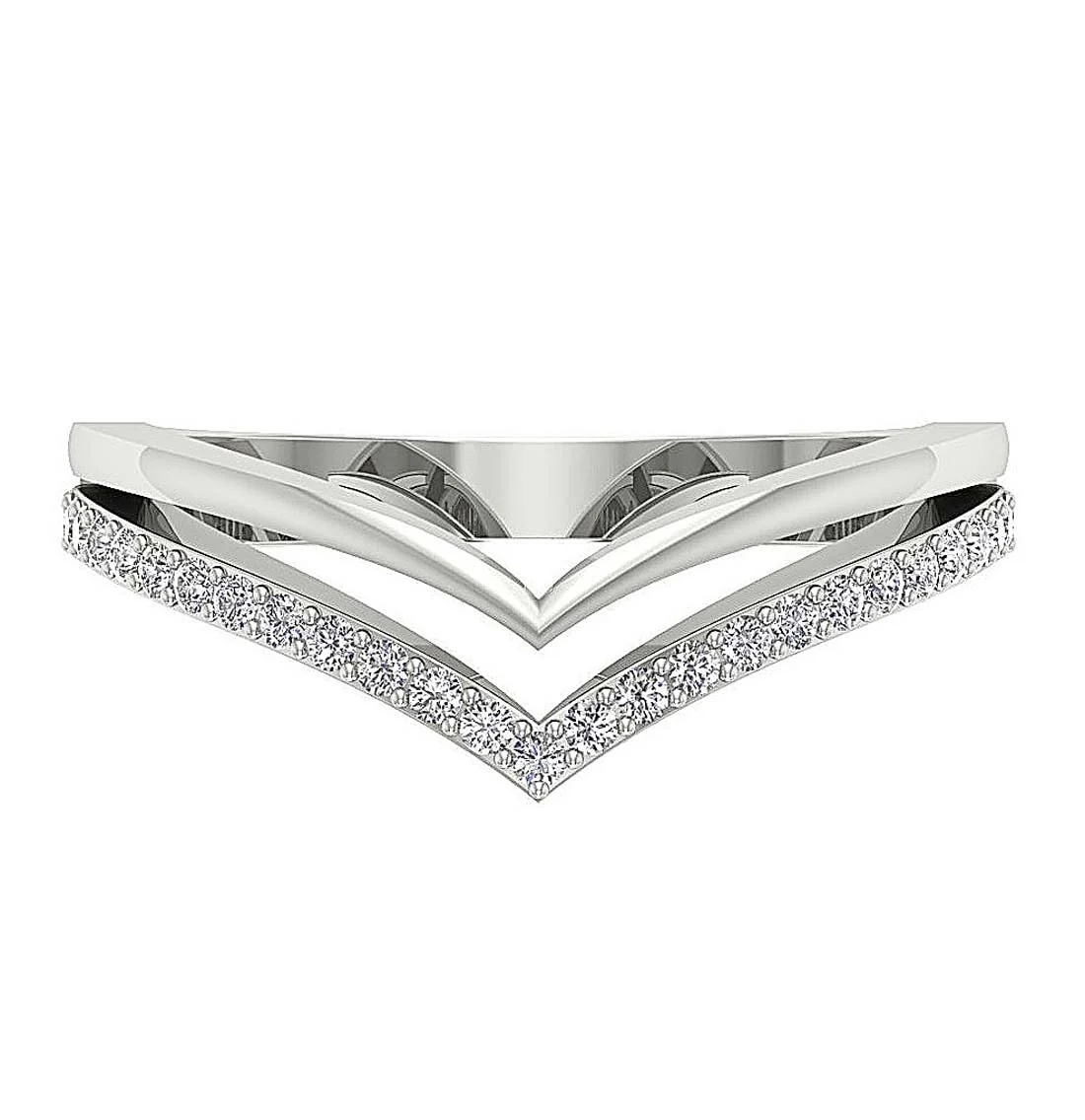 The Lyla Designer Fashion Wedding Ring Natural Diamond 14K Solid Gold 8.90MM - Image 7