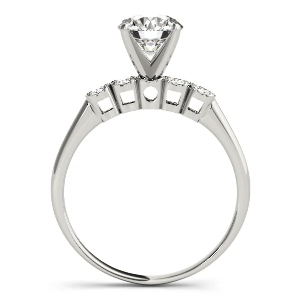 Lab Grown Diamond Accent Engagement Wedding Ring 14K Solid Gold VS F 1.10 Carat - Image 4
