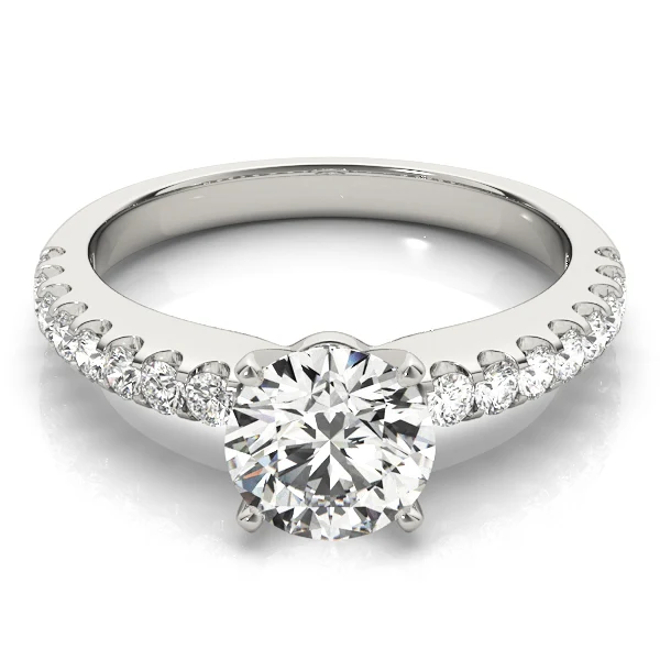 Lab Grown Diamond VS F 1.50 Ct Round Solitaire Engagement Ring 14K Gold Prong Set - Image 10