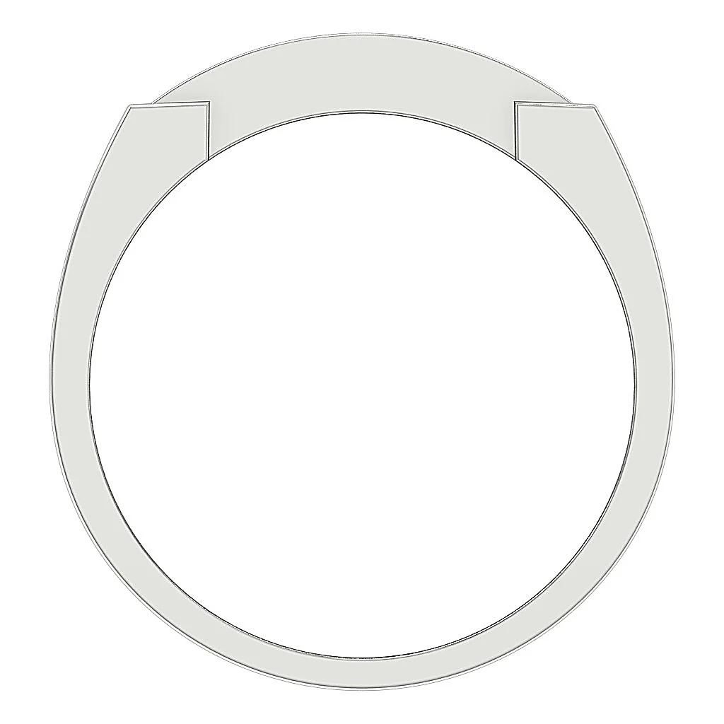 The Amelia Mens Anniversary Ring Sparkly Round Cut Diamond Pave Set 14k Yellow Gold - Image 5