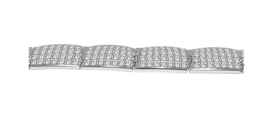 Mens Tennis Bracelet VVS1/VS1/SI1/I1 5.00 Ct 14k Solid Gold Round Diamonds Pave Set 7.00Inch - Image 6