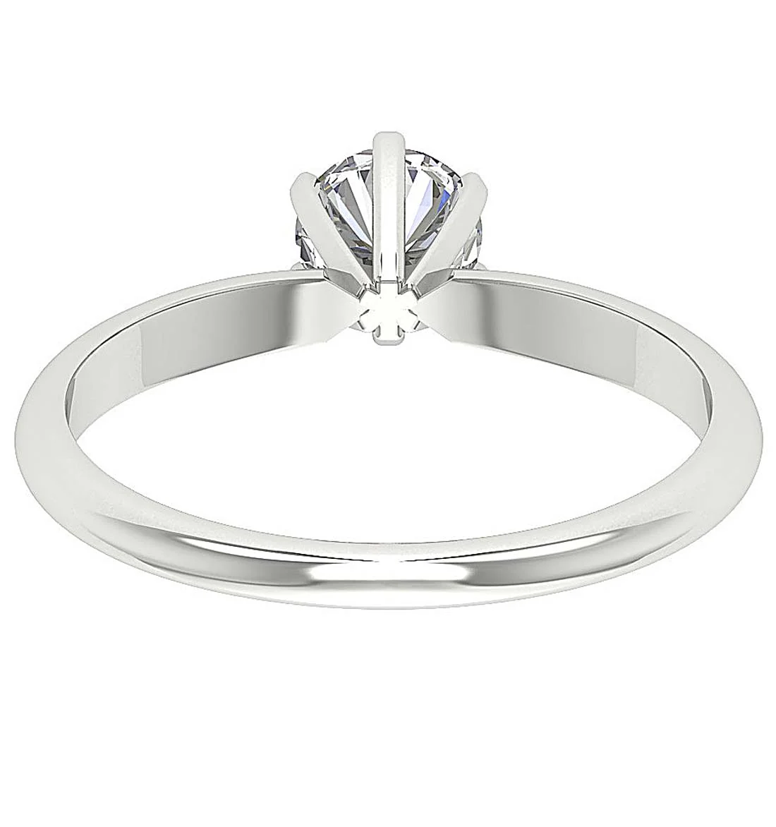 0.80Ct Round Diamond Solitaire Engagement Ring in 14k/18k White, Yellow or Rose Gold (G Color, SI1/I1 Clarity) - Image 7