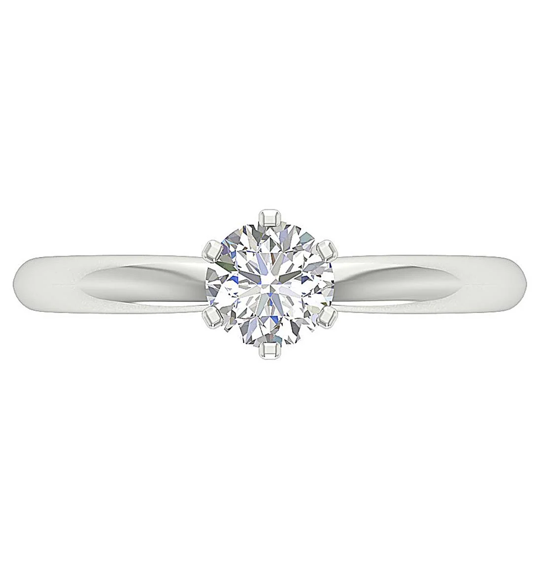 0.80Ct Round Diamond Solitaire Engagement Ring in 14k/18k White, Yellow or Rose Gold (G Color, SI1/I1 Clarity) - Image 8