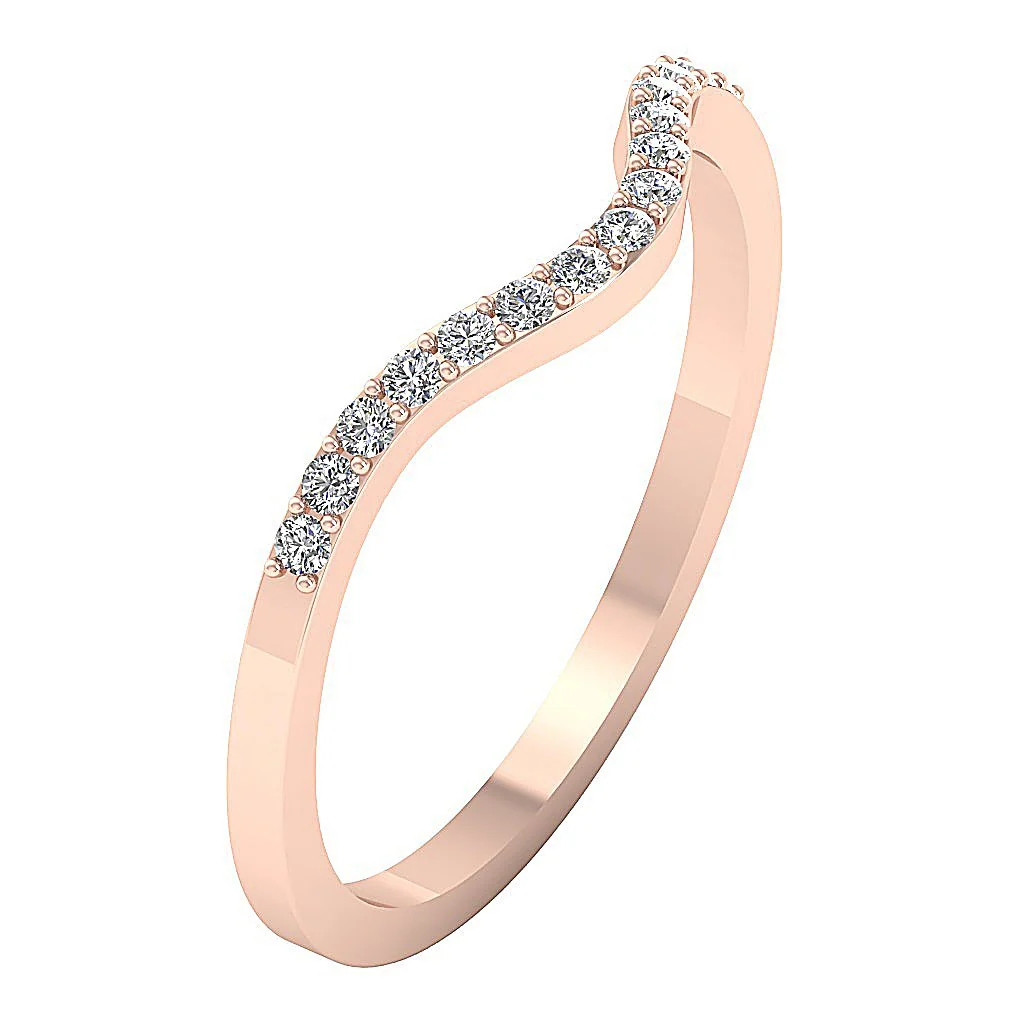 The Isla Natural Round Diamond Prong Set 14k Solid Gold Anniversary Wedding Ring 1.35MM - Image 3