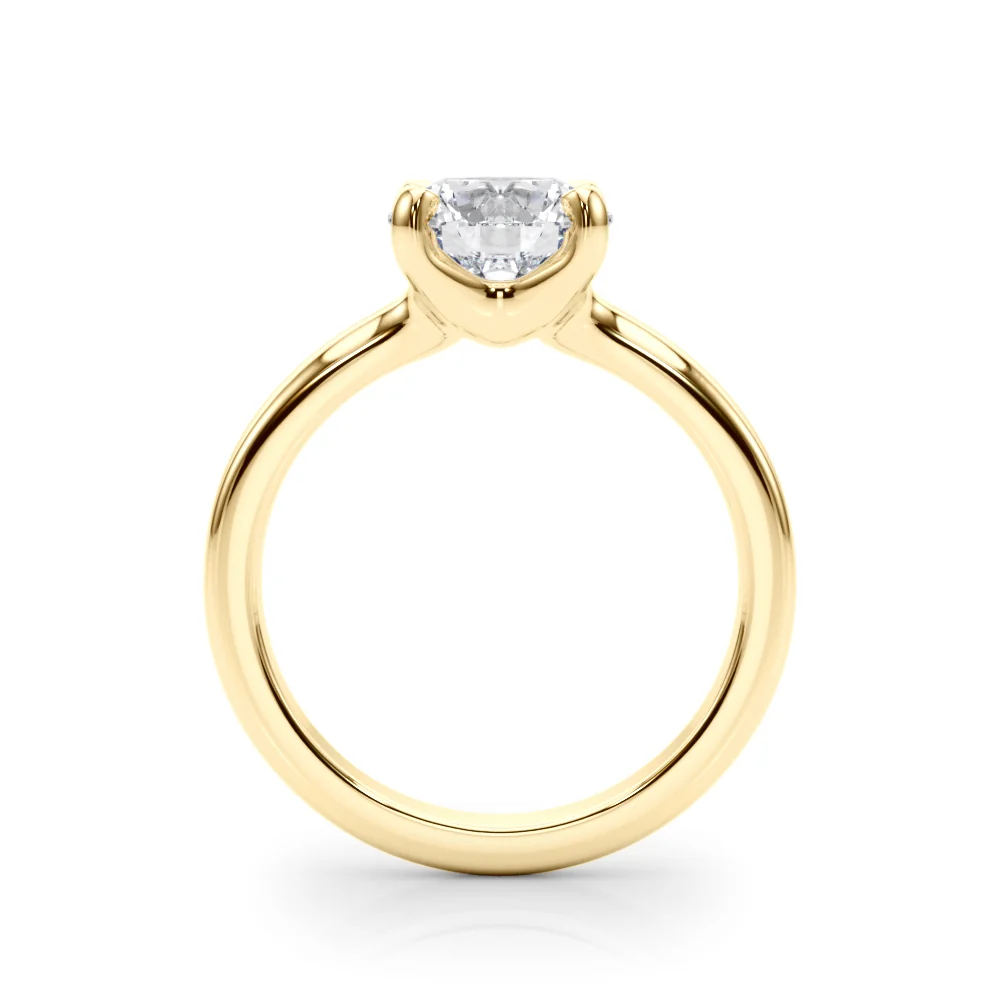 Round Brilliant Cut Lab Grown Diamond VS F 1.00-3.00 Carat Solitaire Engagement Ring in 14K White Gold - Image 8