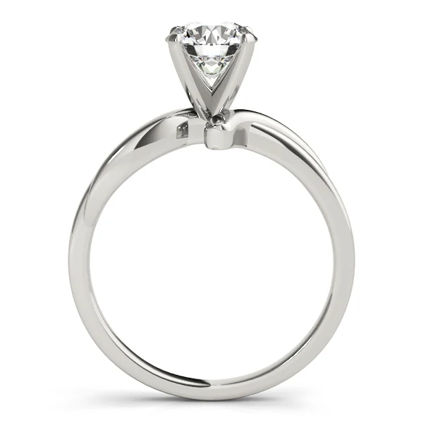 Round Cut Diamond Tension-Style Bypass Solitaire Ring in Two-Tone 14K Gold VS F 1.00-3.00 Carat - Image 6