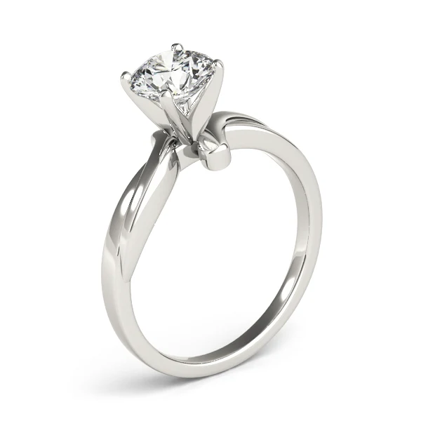 Round Cut Diamond Tension-Style Bypass Solitaire Ring in Two-Tone 14K Gold VS F 1.00-3.00 Carat - Image 9