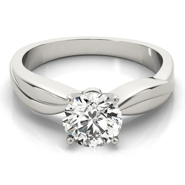 Round Cut Lab Grown Diamond VS F 1.00-2.00 Carat Prong Set Bypass Solitaire Engagement Ring 14K Gold - Image 10