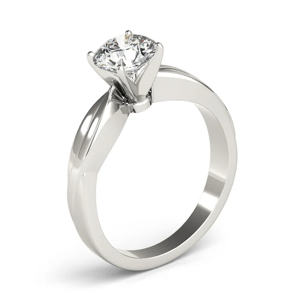 Round Cut Lab Grown Diamond VS F 1.00-2.00 Carat Prong Set Bypass Solitaire Engagement Ring 14K Gold - Image 7