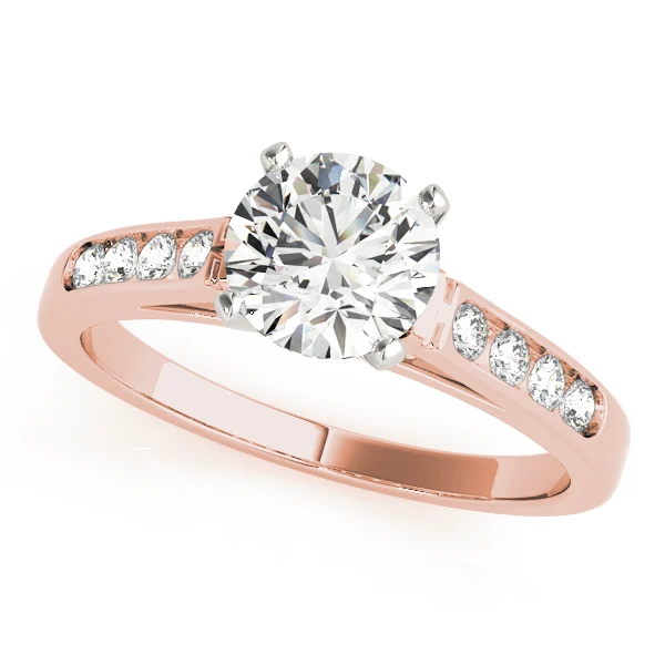 Round Solitaire Engagement Ring VS F 1.15 Ct Lab Grown Diamond 14K Solid Gold - Image 3