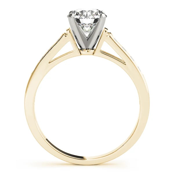 Round Solitaire Engagement Ring VS F 1.15 Ct Lab Grown Diamond 14K Solid Gold - Image 4