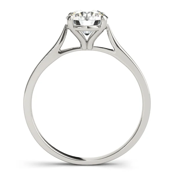 Round VS-F Lab Grown Diamond 1.00-2.00 Carat Split Trellis Solitaire Engagement Ring in 14K Yellow Gold - Image 4