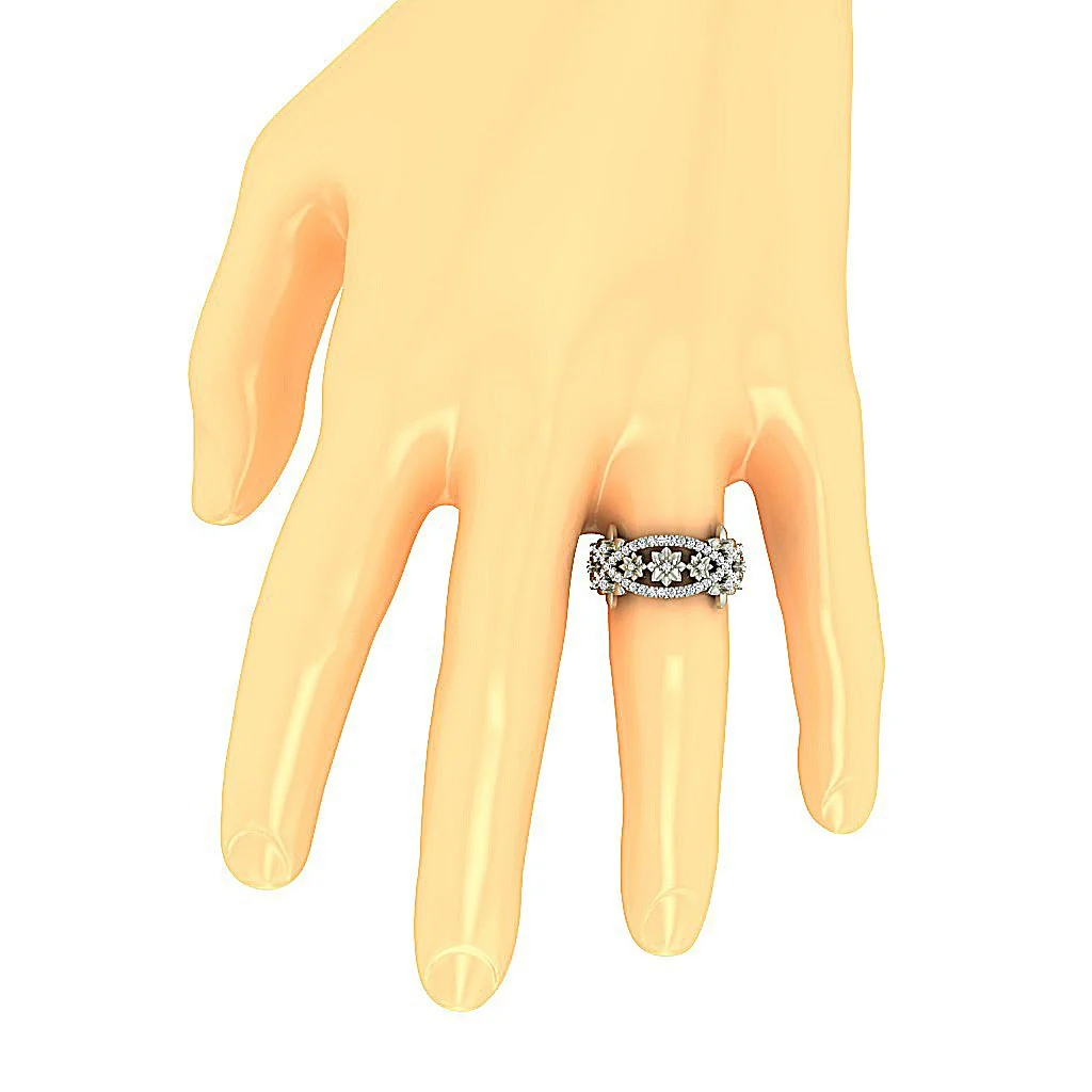 The Maeve 14K Solid Gold Gorgeous Engagement Ring 11.20MM Natural Round Diamond - Image 7