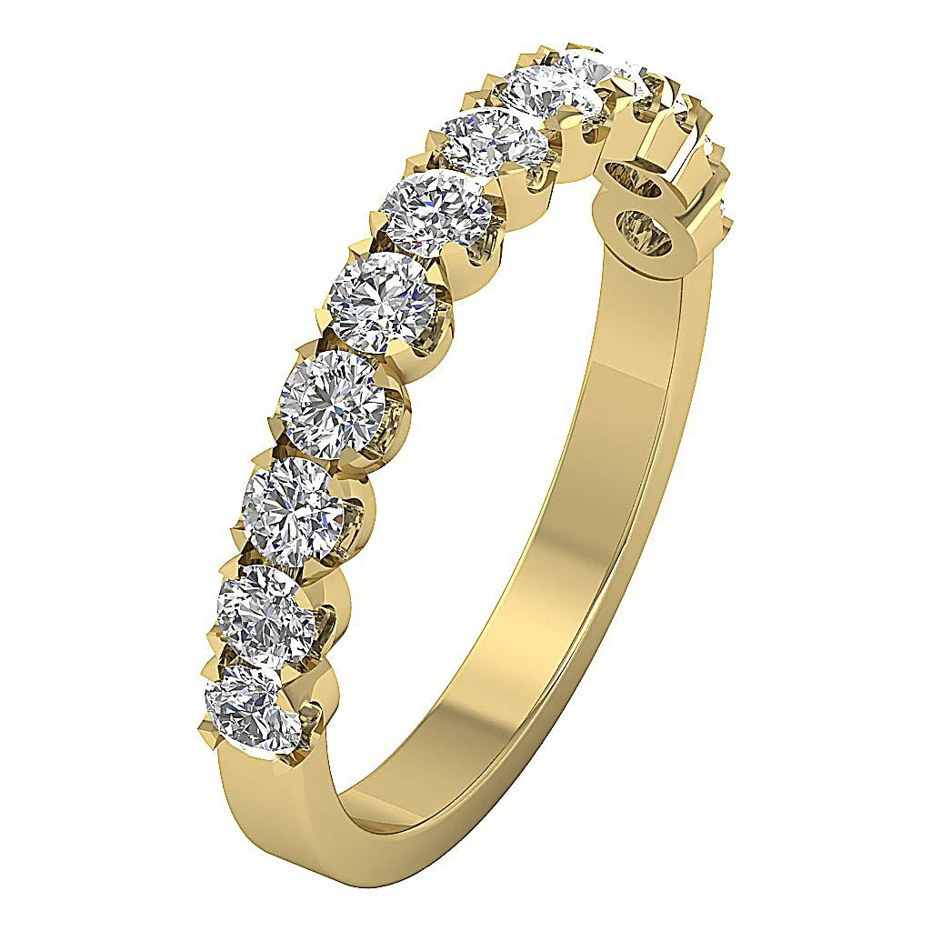 The Autumn 1.05 Ct Designer Engagement Ring Natural Diamond 14K Solid Gold Prong Set 3.30 MM