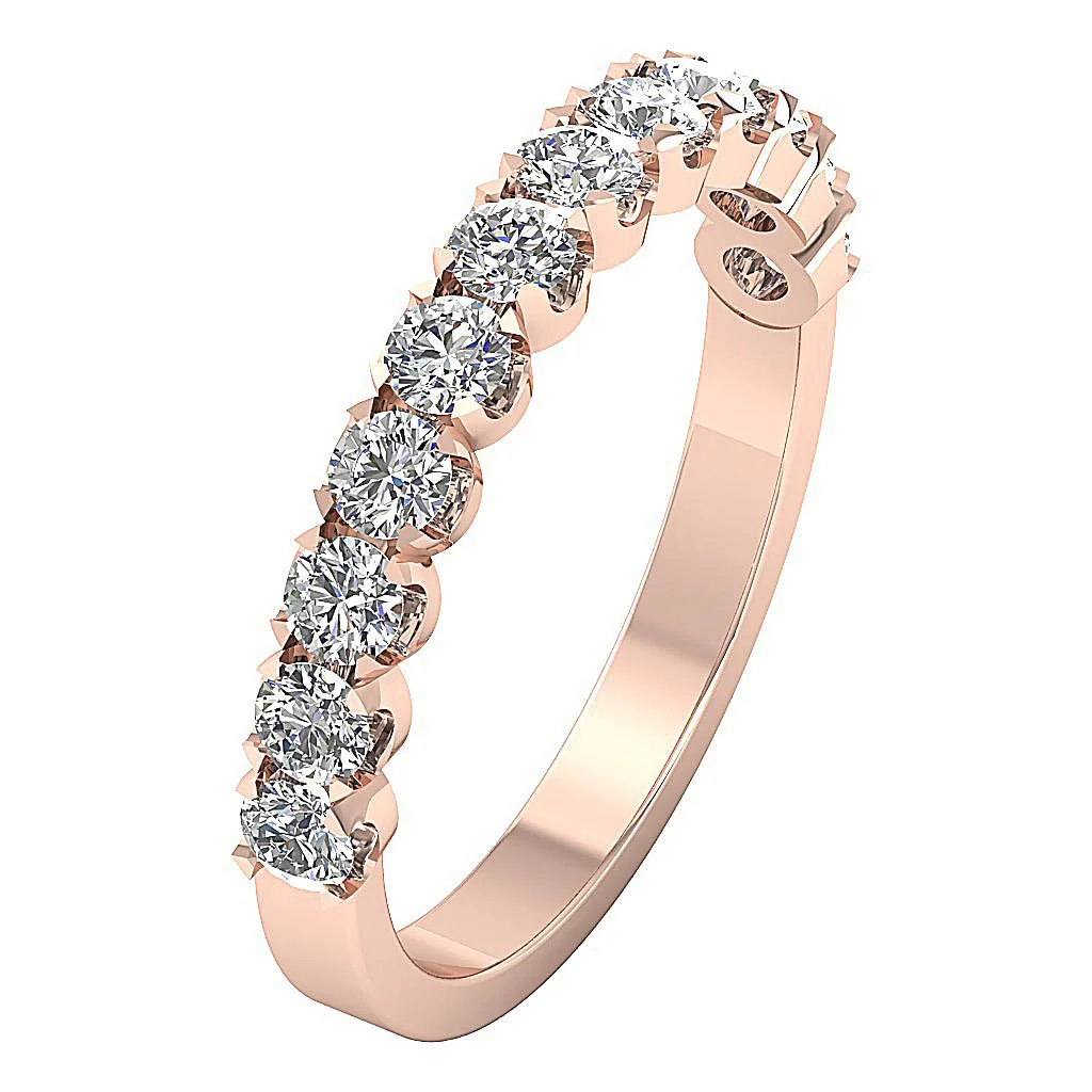 The Autumn 1.05 Ct Designer Engagement Ring Natural Diamond 14K Solid Gold Prong Set 3.30 MM - Image 3