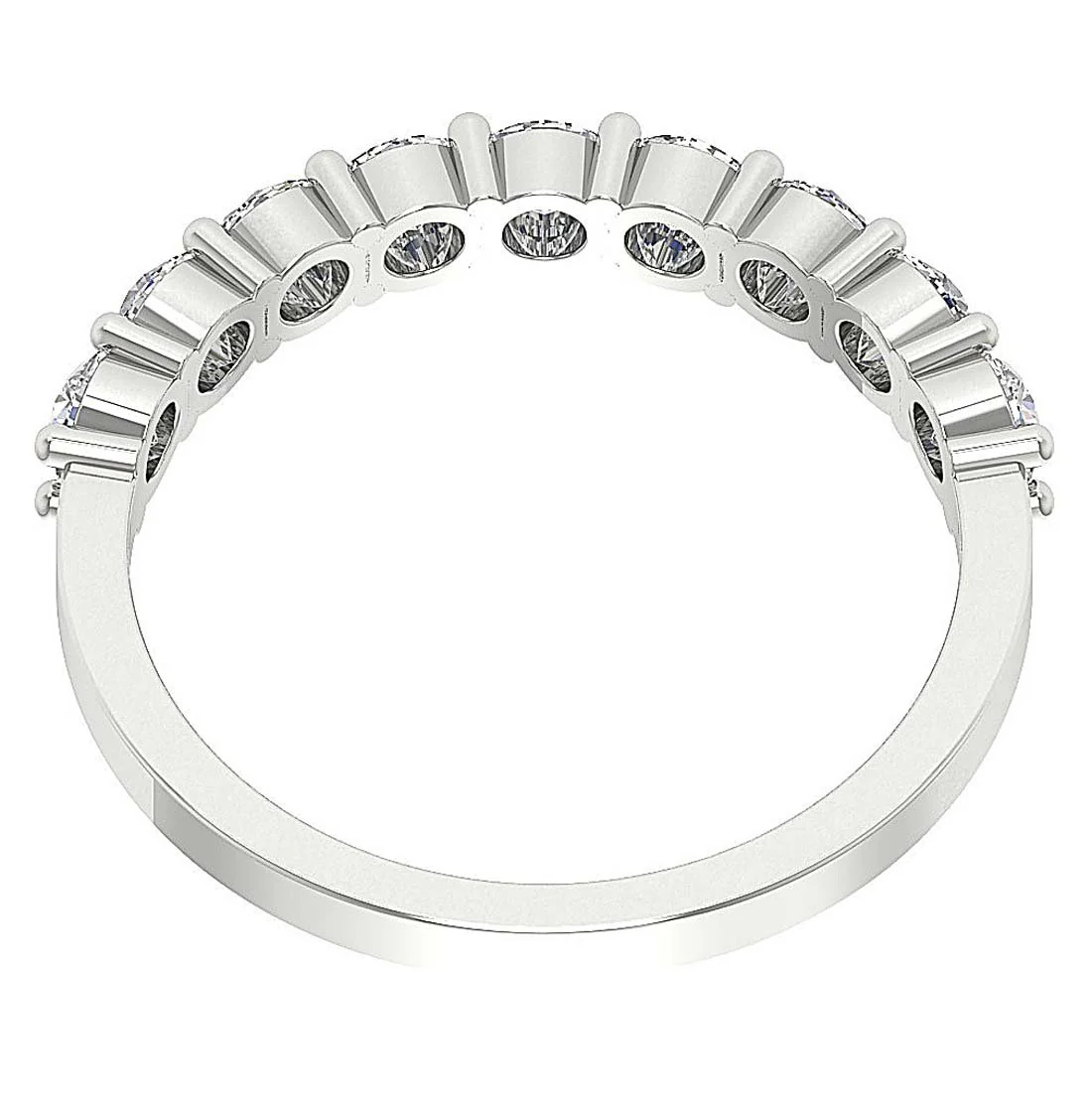 The Rylee 1.10 Ct Natural Diamond Prong Set 14K White Yellow Rose Gold Anniversary Ring 3.10MM - Image 8